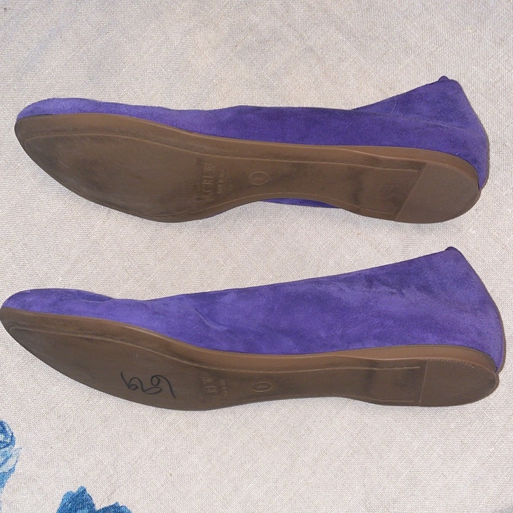 JCrew Cece suede ballet flat; royal purple; Sz 7; style 46198 - Picture 3 of 5